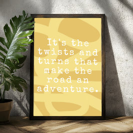 Poster de citação de tipografia moderna