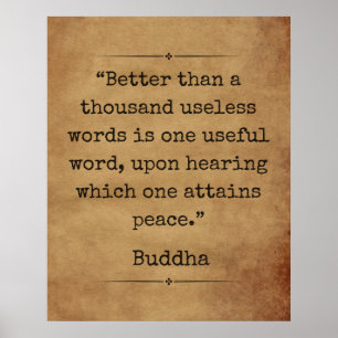 Poster de citação espiritual inspiracional de Buda