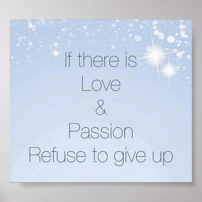 poster de citação inspiradora bonito (Frente)