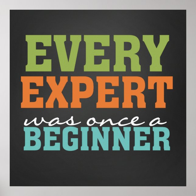 Poster de Citação Inspiradora de Sala de Aula (Frente)