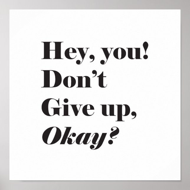 Poster de citação inspiradora e encorajadora (Frente)