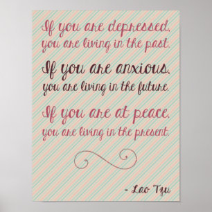 Poster de citação motivacional Lao Tzu 8.5 x 11