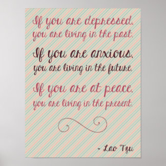 Poster de citação motivacional Lao Tzu 8.5 x 11