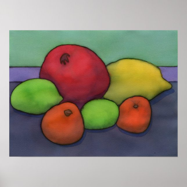 Poster de Citrus & Pomegranato (Frente)