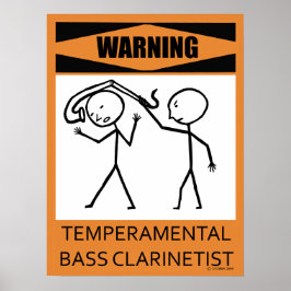 Poster de Clarinetista de Baixo Temperamental de A