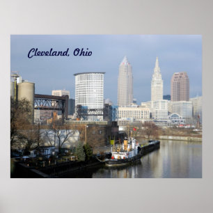 Poster de Cleveland, OH (opinião do rio)