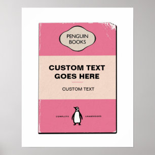 Poster de Cobrir de Pinguim Personalizado   Person