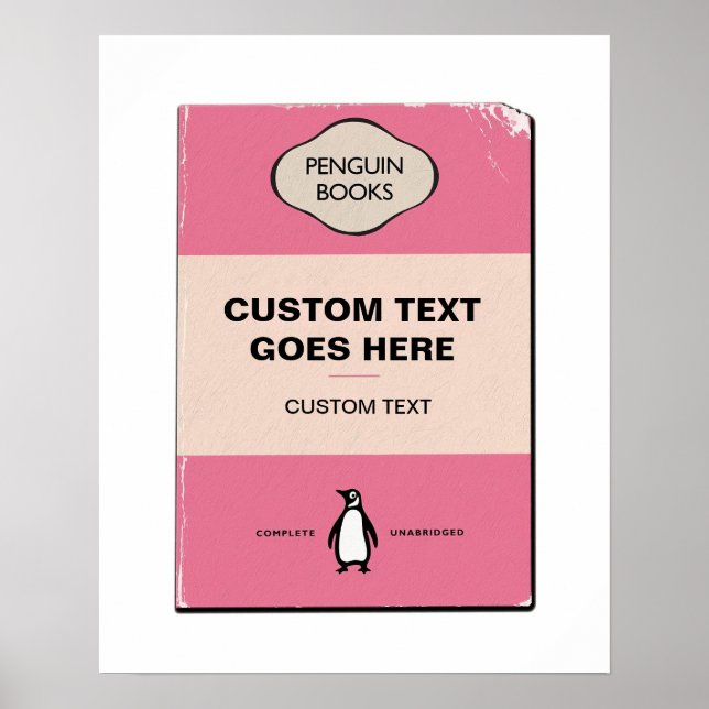 Poster de Cobrir de Pinguim Personalizado | Person (Frente)