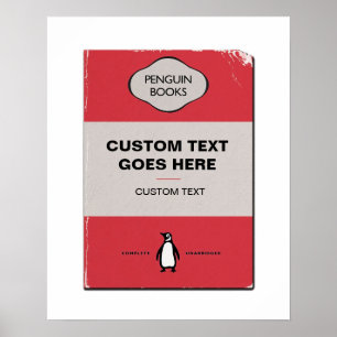 Poster de Cobrir de Pinguim Personalizado   Person