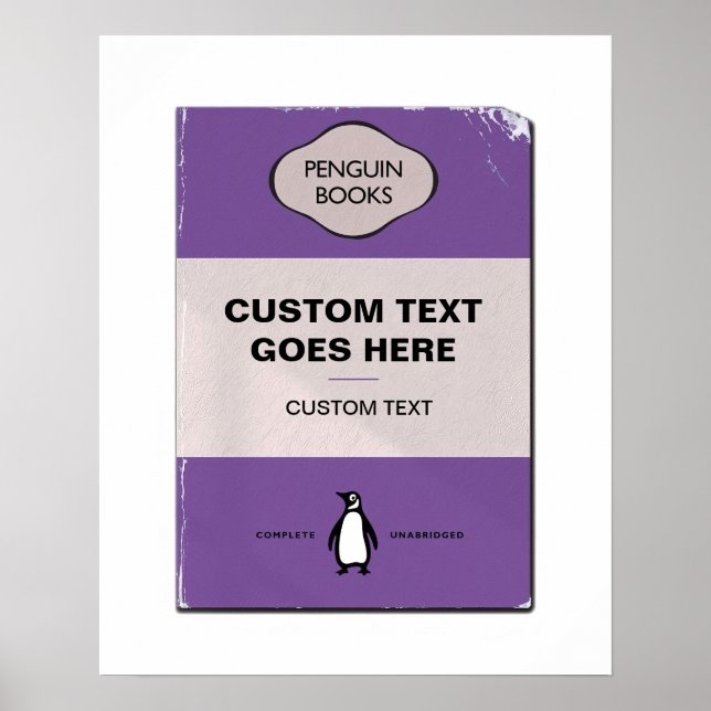 Poster de Cobrir de Pinguim Personalizado | Person (Frente)