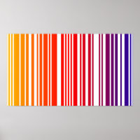 Poster de Código de Barras Colorido