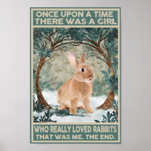 Poster de Coelho Uma Vez Em Um Impressão de Hora