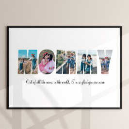 Poster de Colagem de Fotografias da mamãe