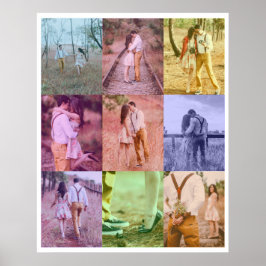 Poster de Colagem de Fotografias de pop