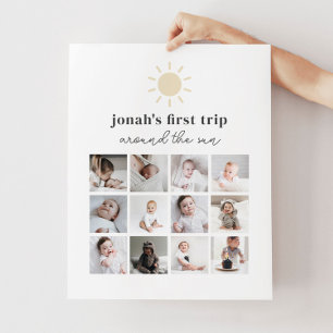 Poster De Colagem De Fotos - 1 rua Em Torno Do Sol