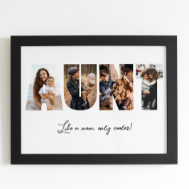 Poster de Colagem de Fotos da Tia