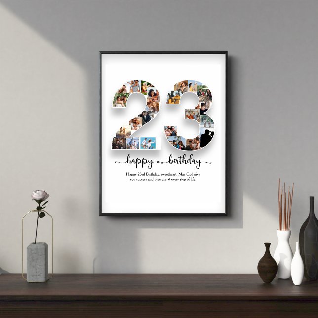 poster de Colagem de Fotos de Aniversário do dia 2 (Criador carregado)