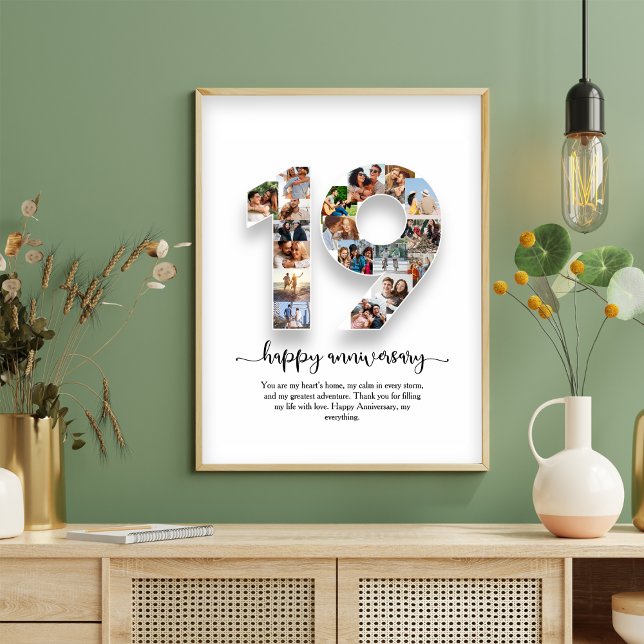 poster de Colagem de Fotos do 19º Aniversário (Criador carregado)