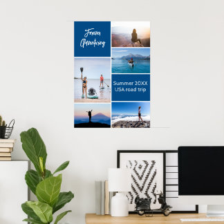 Poster de Colagem de Fotos Personalizada para Adve