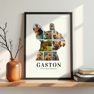 Poster de Colagem de Fotos Personalizado de Bulldo
