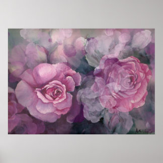 Poster de Colagem de Rosas do Anjo