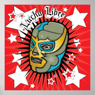 Poster de Colassal do lutador de Lucha Libre!