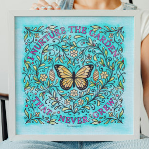 Poster de Coloração da borboleta autorrecuperável