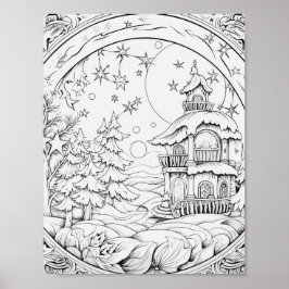 Poster de Coloração da Hora de Natal