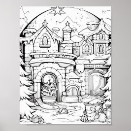 Poster de Coloração da Hora de Natal