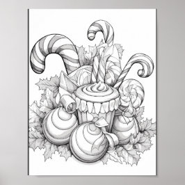 Poster de Coloração da Hora de Natal