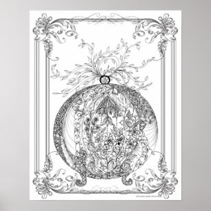 Poster de Coloração de Adultos "Por Amor de Jami