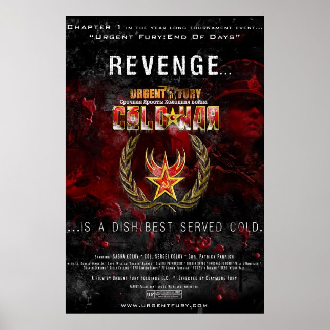 Poster de Colossal de Guerra Fria Urgente (Frente)