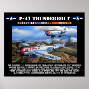 Poster de Combinação de Trombos P-47