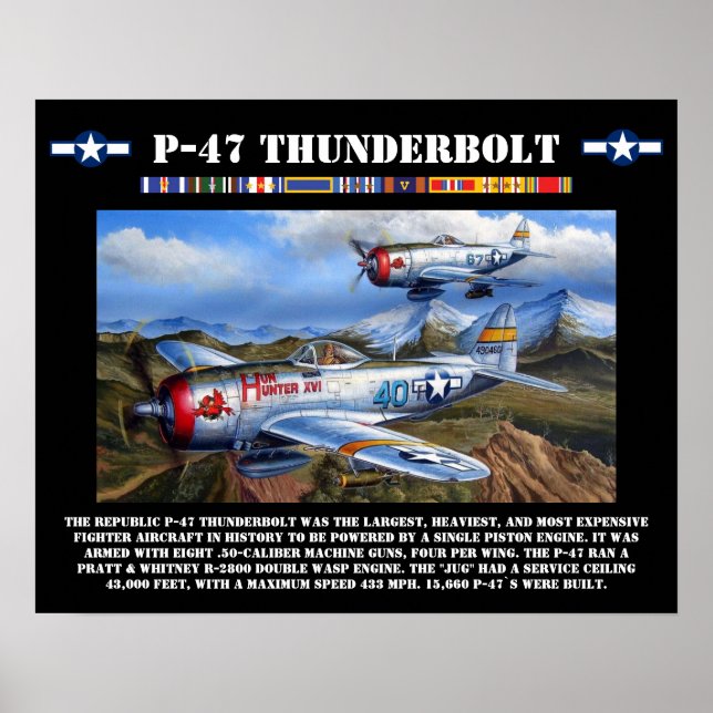 Poster de Combinação de Trombos P-47 (Frente)