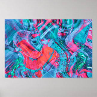 Poster de Componentes do Circuito Eletrônico Estil