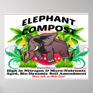 Poster de composto elefante