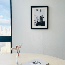 Poster de Compro de café preto e branco