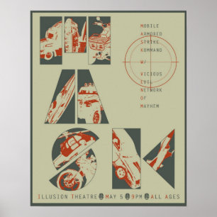 Poster de concerto de máscara nº 3