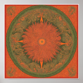 poster de concerto, rocha psíquica, paisley, verme