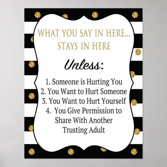 Poster de Confidencialidade Profissional (Frente)