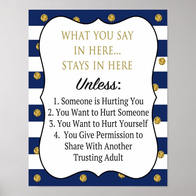 Poster de Confidencialidade Profissional (Frente)