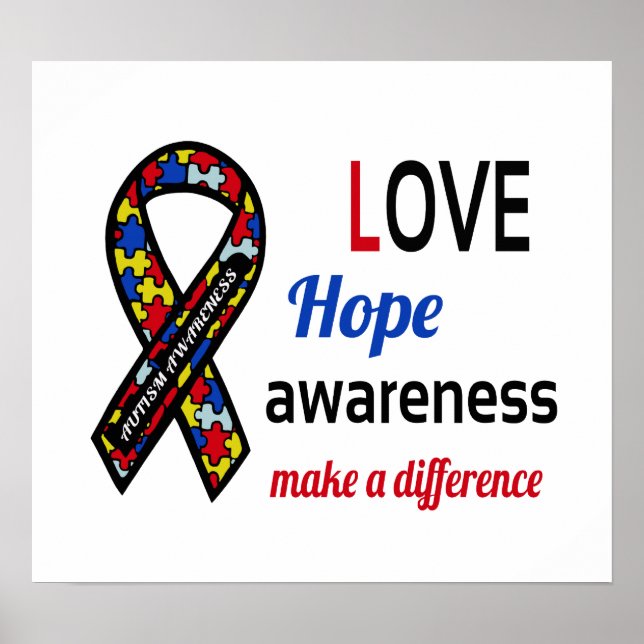 Poster de Consciência Autismo (Frente)