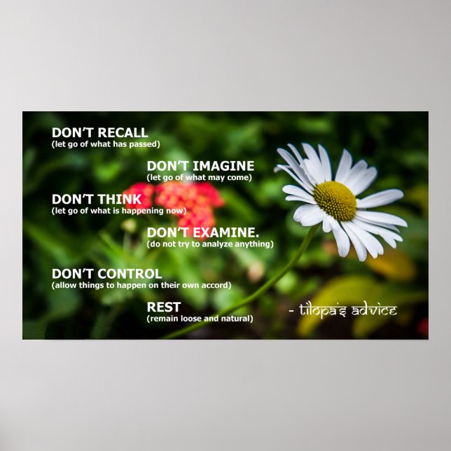 Poster de Conselho de Tilopa (Frente)