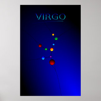 Poster de Constelação de Virgem