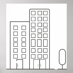 Poster de Construção de Contorno