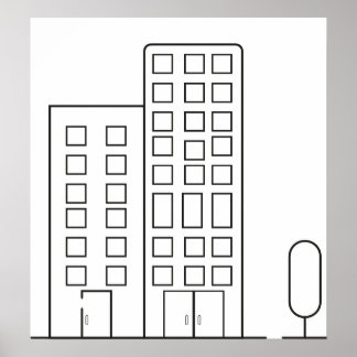 Poster de Construção de Contorno