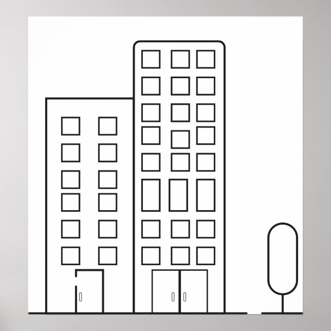 Poster de Construção de Contorno (Frente)