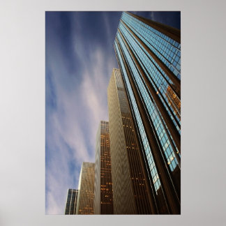 Poster de construção moderna, Nova Iorque