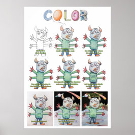 Poster de cor estendida