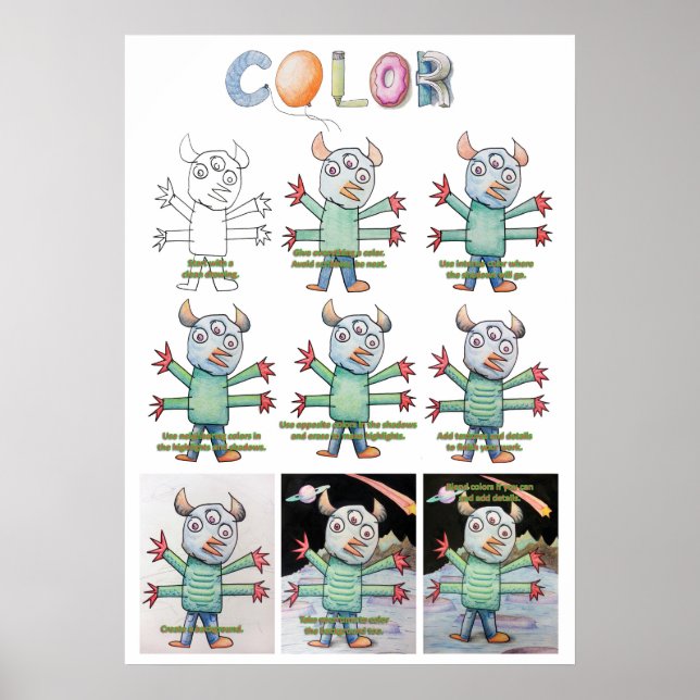 Poster de cor estendida (Frente)